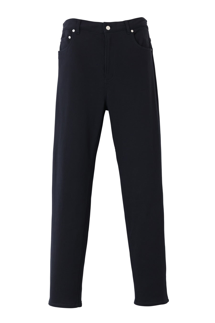 HEAVY COTTON 5-POCKET SWEAT PANTS BLACK