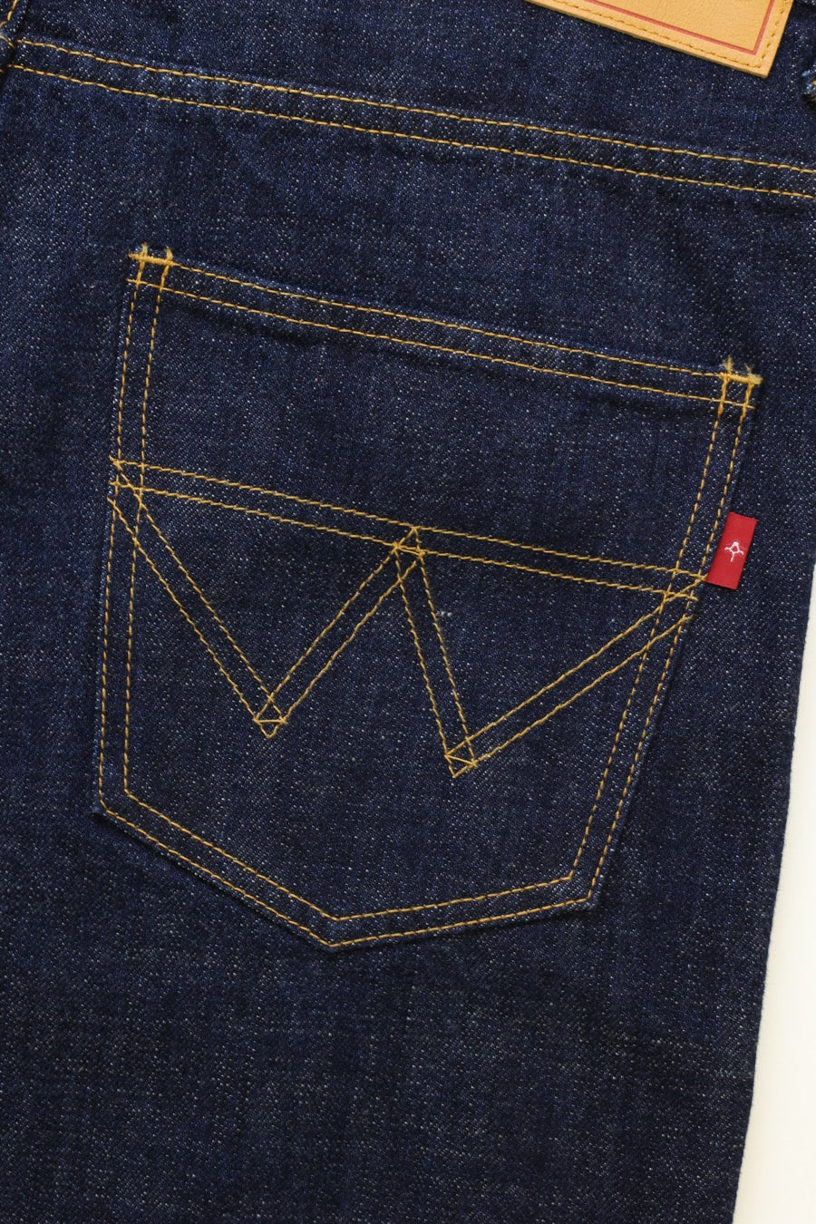 INDIGO DENIM WIDE PANTS