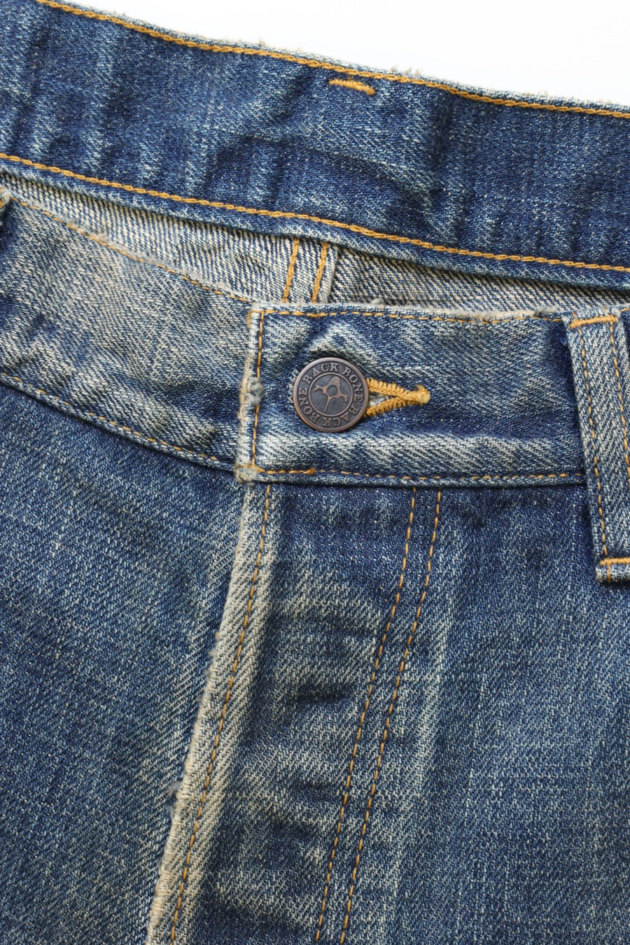 FADED INDIGO WIDE DENIM PANTS