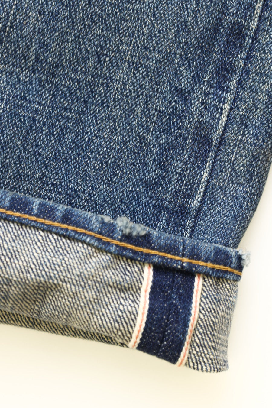 FADED INDIGO WIDE DENIM PANTS