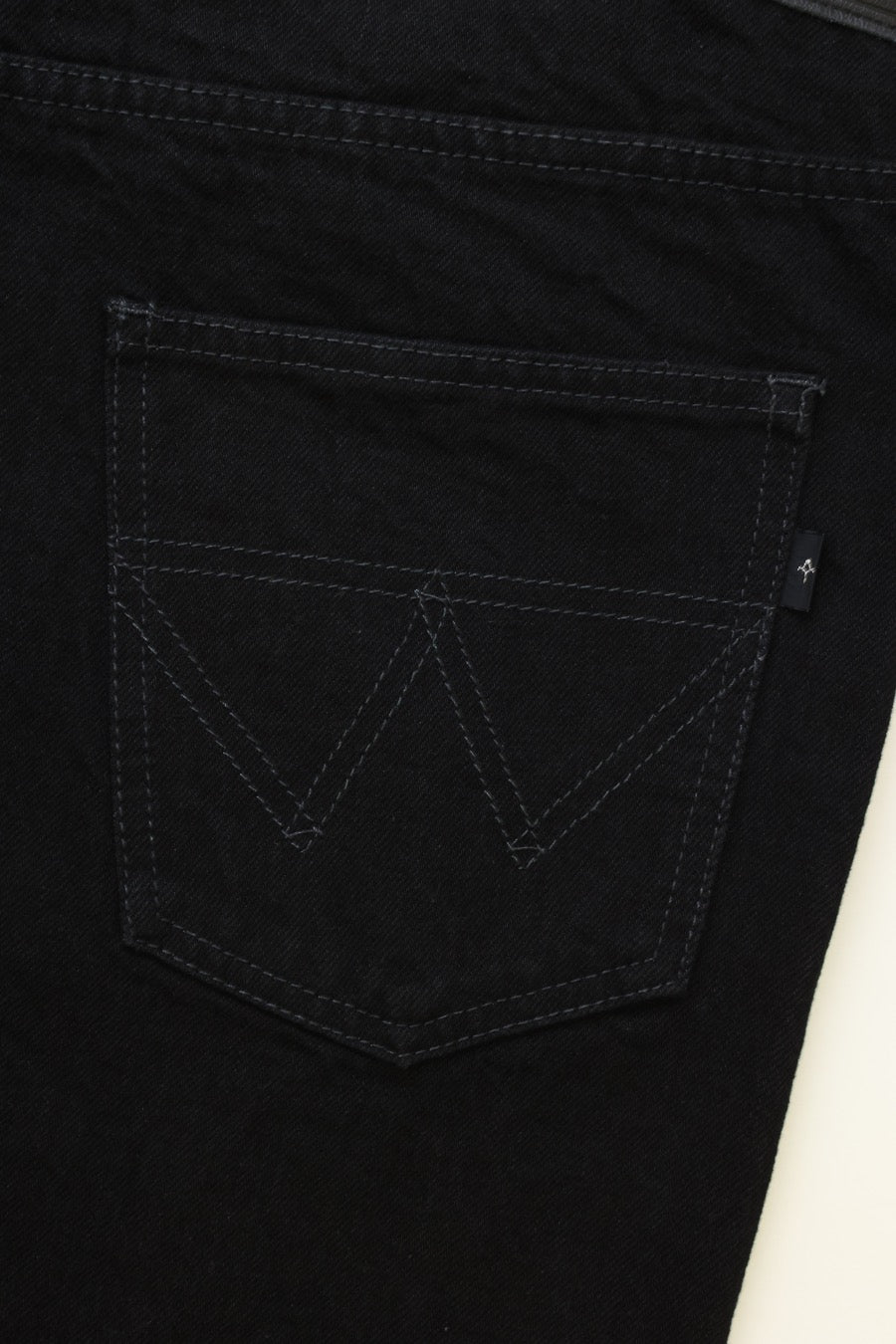 BLACK DENIM FLAIRE PANTS