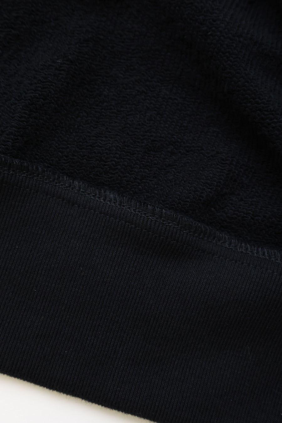 HEAVY COTTON SWEAT PULLOVER HOODIE BLACK