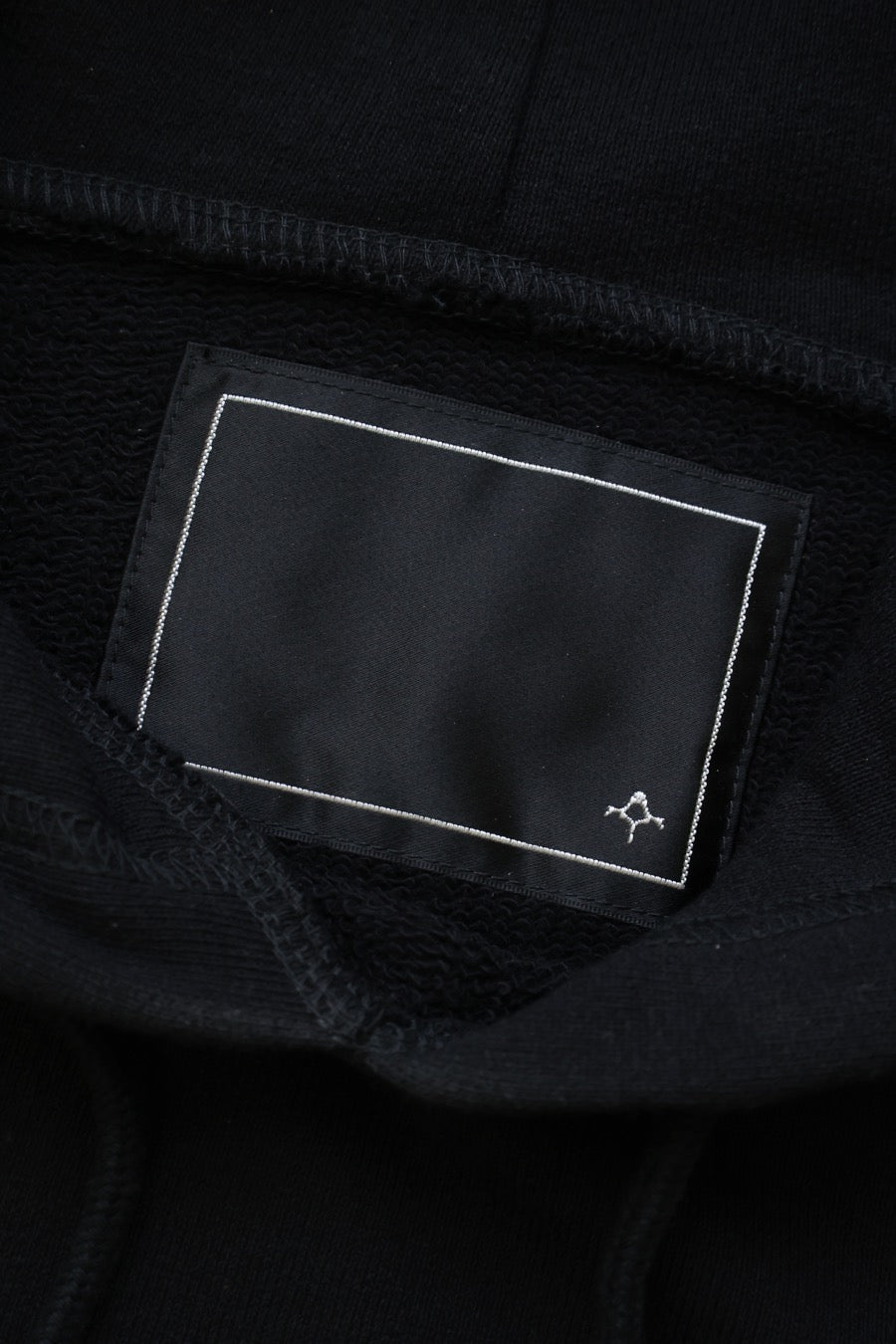 HEAVY COTTON SWEAT PULLOVER HOODIE BLACK
