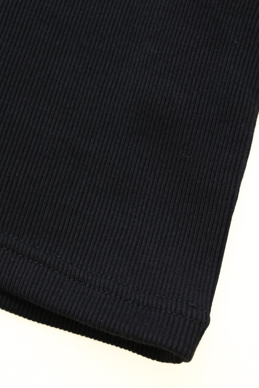 GIZA COTTON FRAISE STITCH TANK TOP BLACK