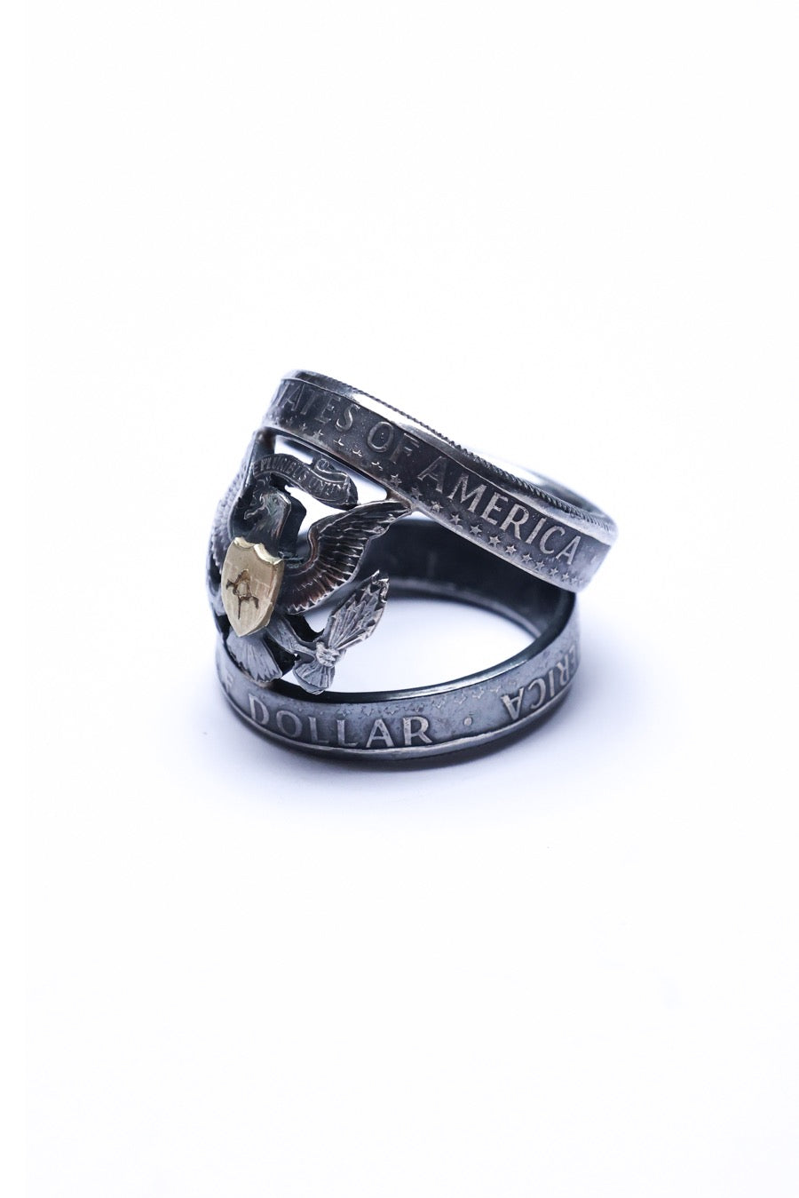 P.B.D. × BACKBONE EMBLEM COIN RING