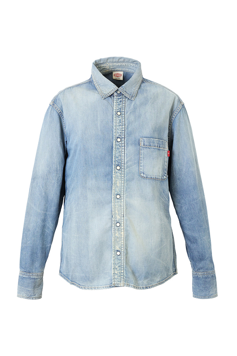 Faded Indigo Dungaree Shirt