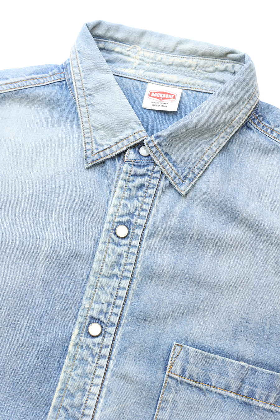 Faded Indigo Dungaree Shirt