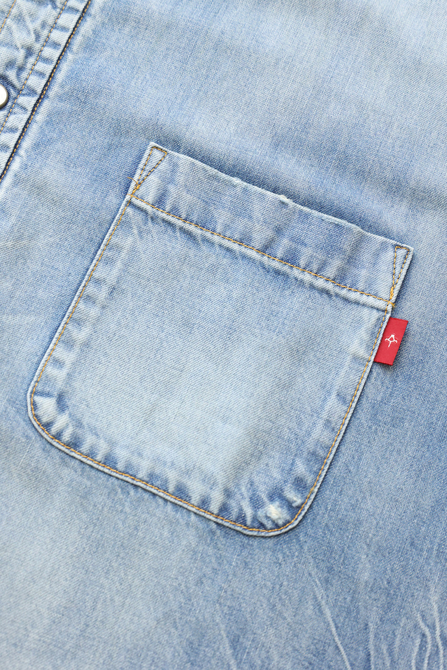 Faded Indigo Dungaree Shirt