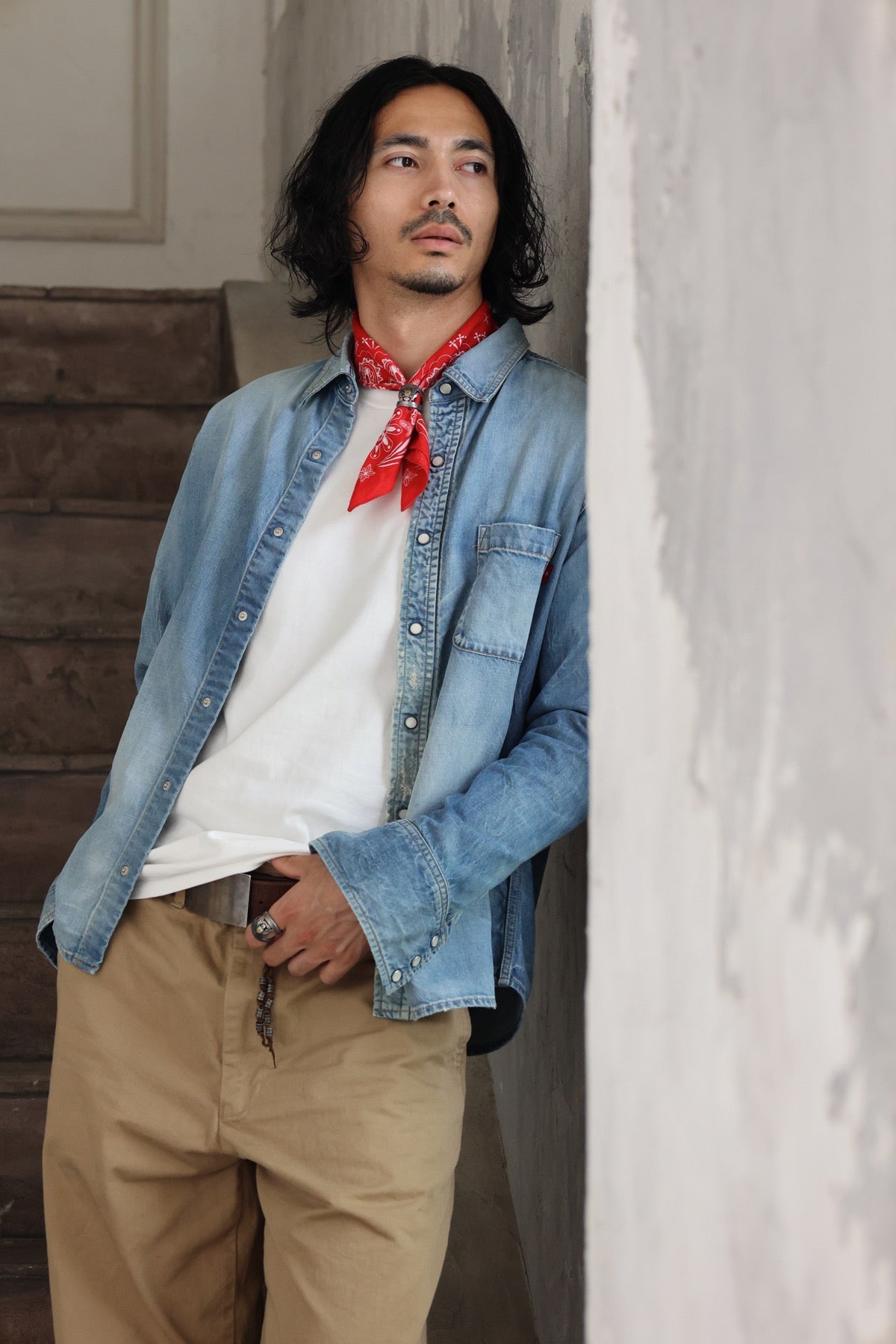 CHINO WIDE PANTS