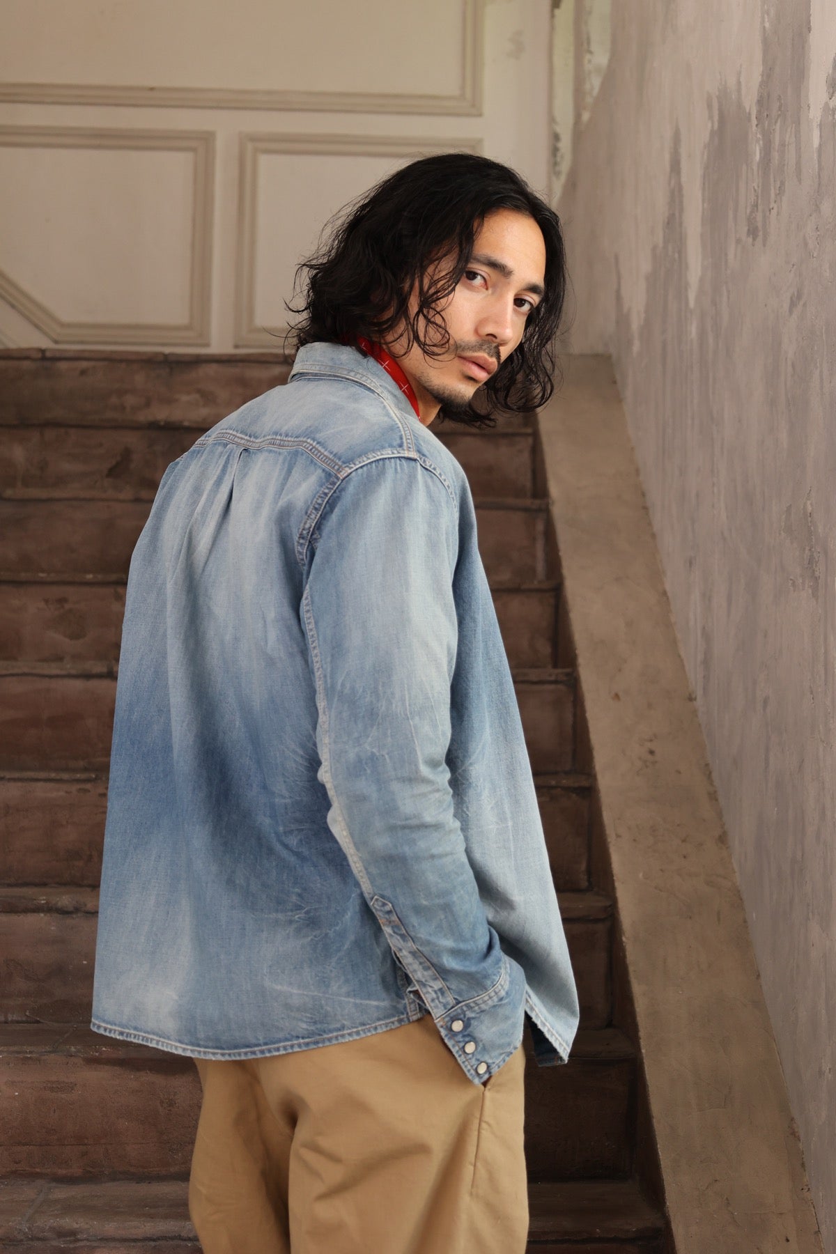 CHINO WIDE PANTS