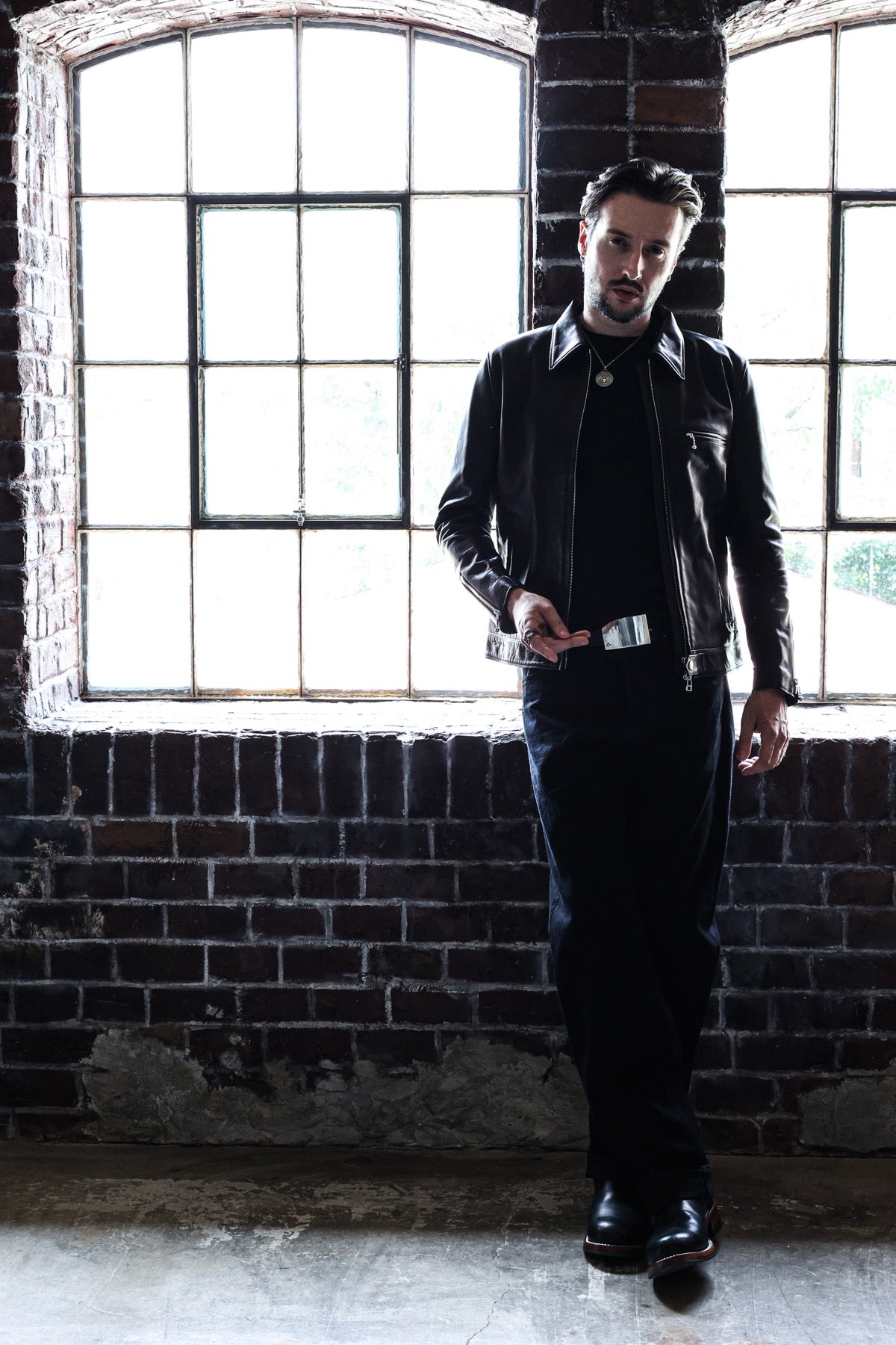 Collared Single Riders Jacket