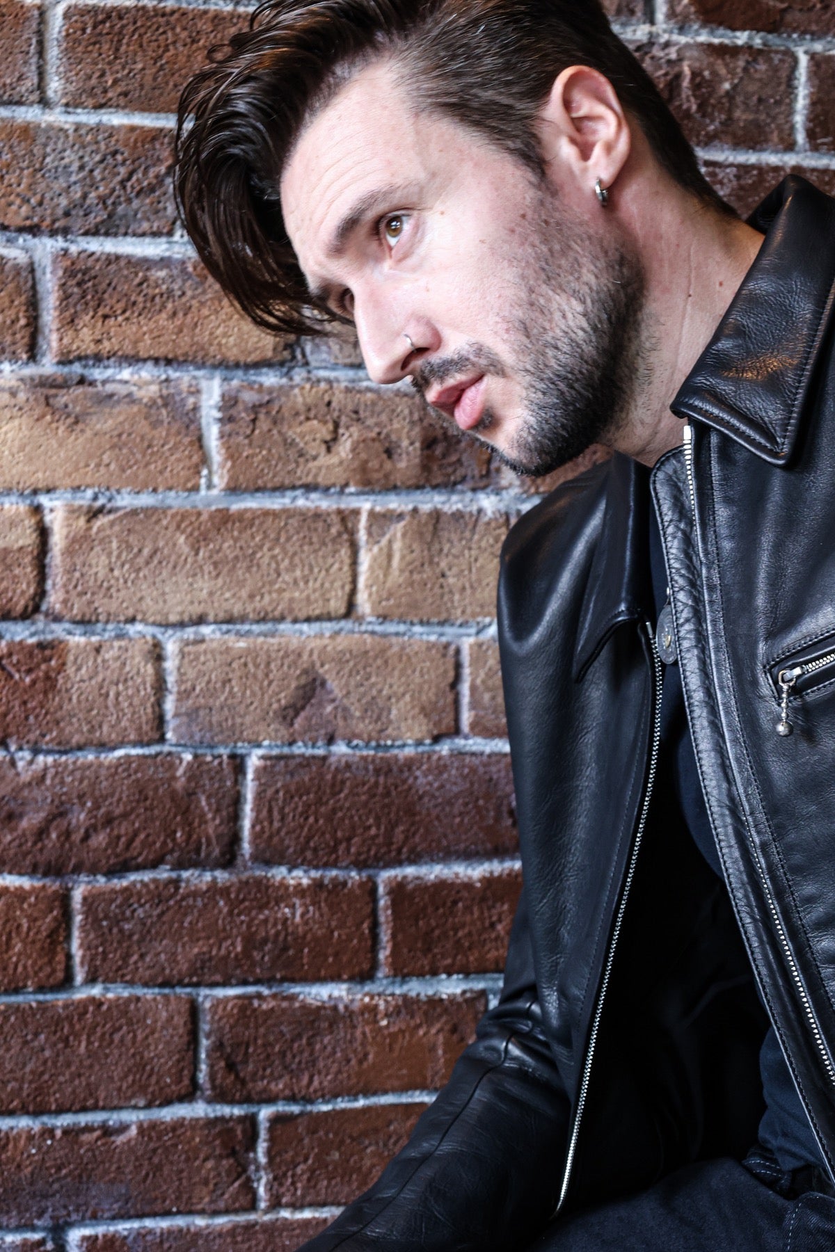 Collared Single Riders Jacket