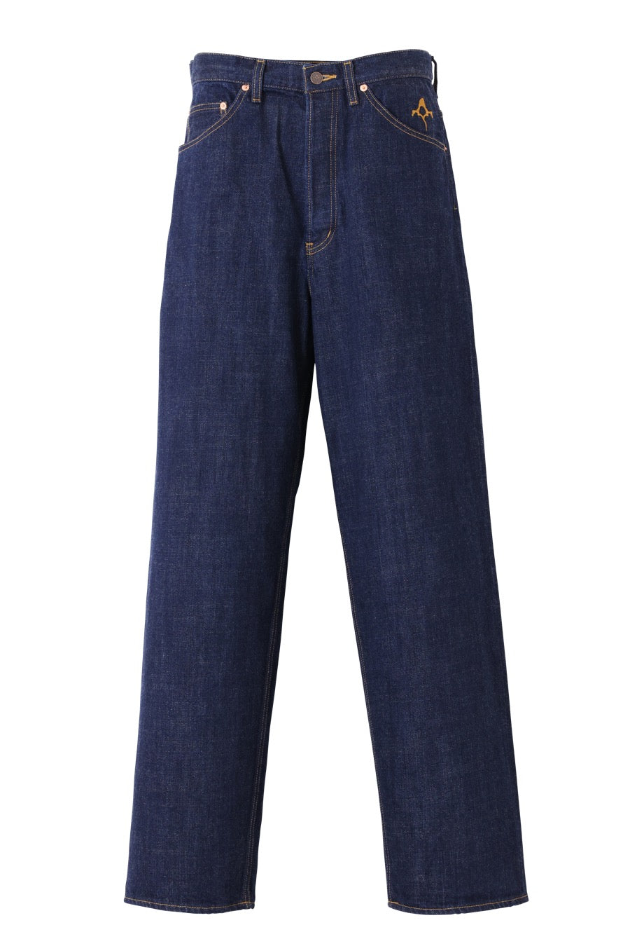 INDIGO DENIM WIDE PANTS