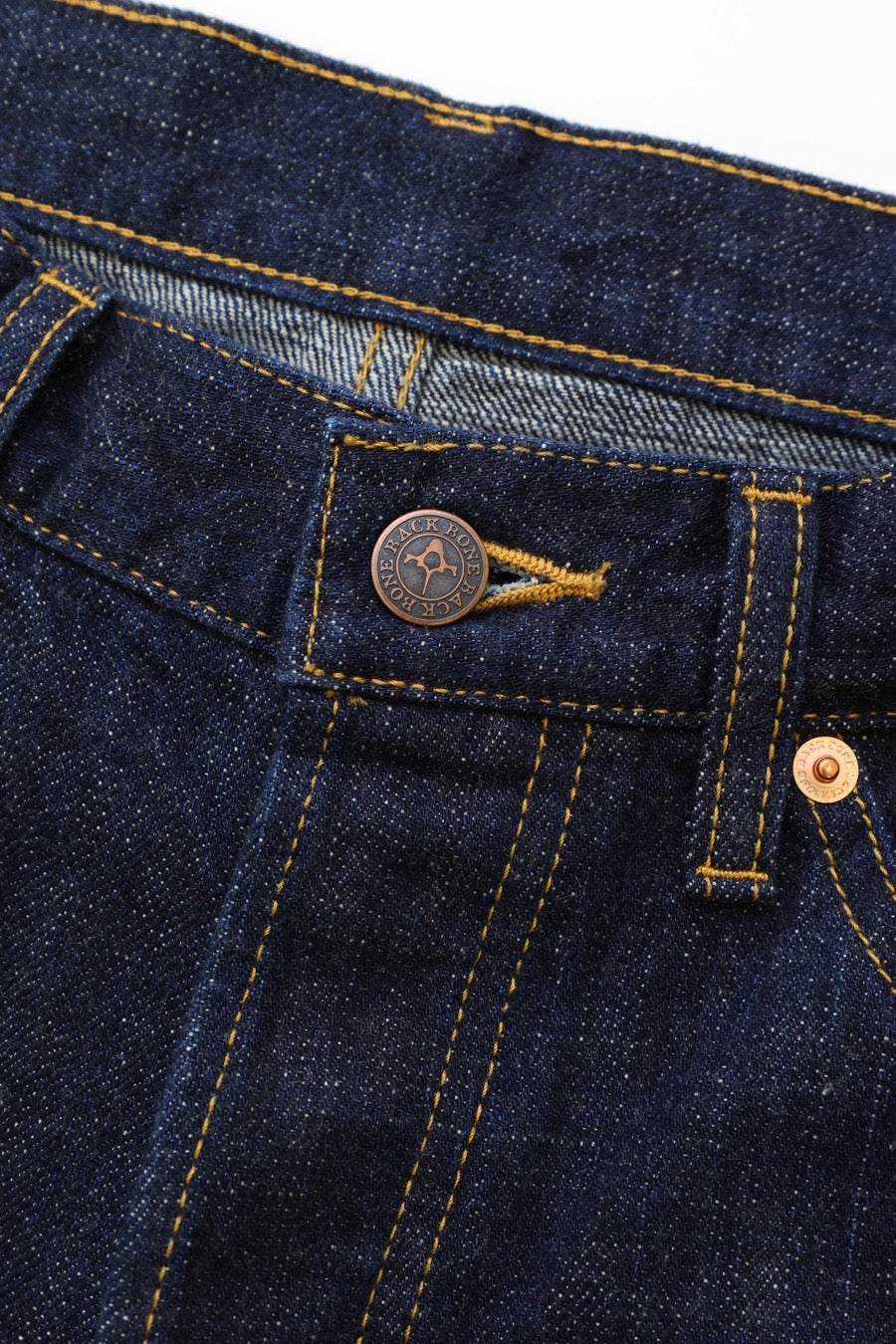 INDIGO DENIM STRAIGHT PANTS