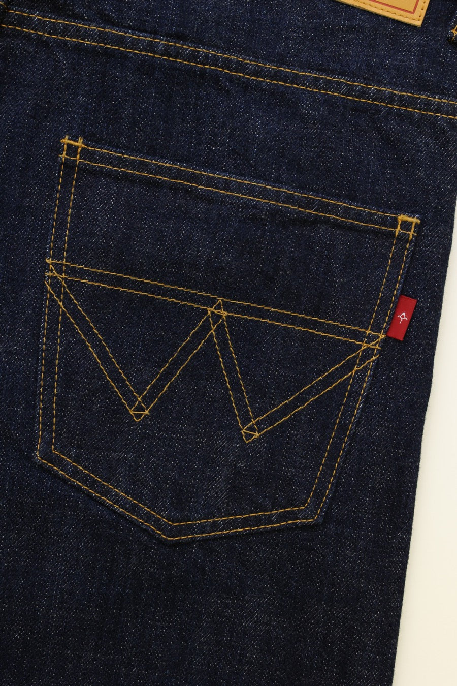 INDIGO DENIM STRAIGHT PANTS
