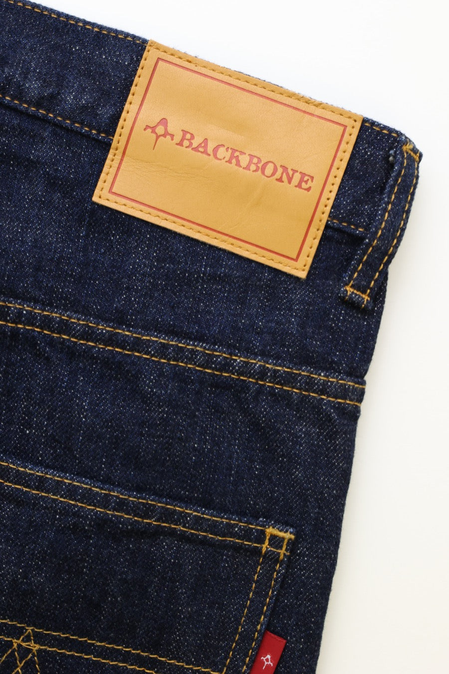 INDIGO DENIM STRAIGHT PANTS