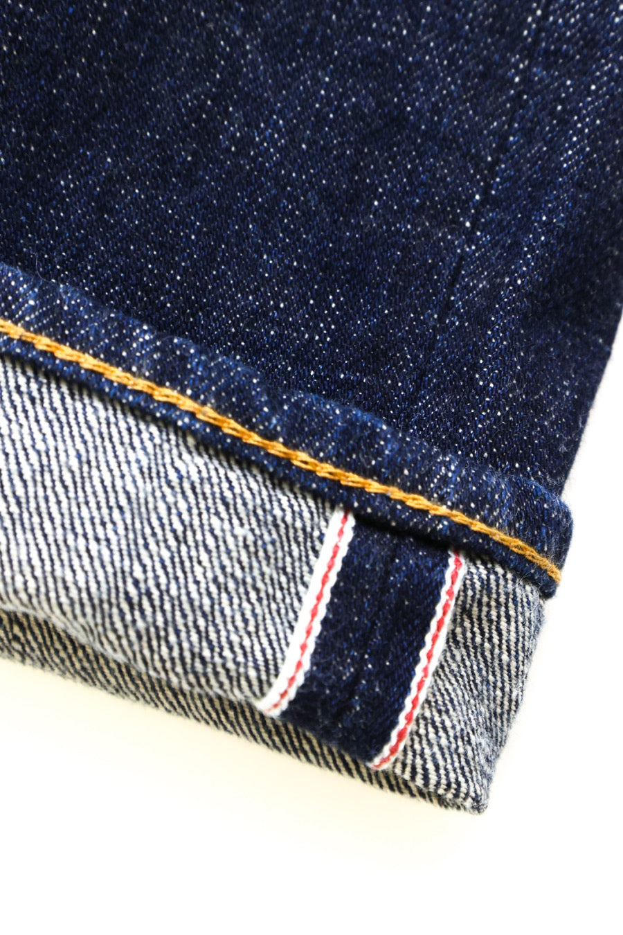INDIGO DENIM STRAIGHT PANTS