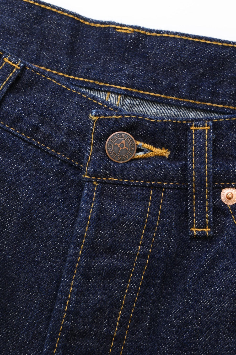 INDIGO DENIM WIDE PANTS