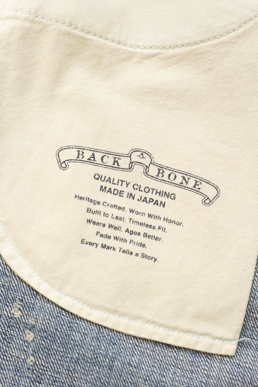 FADE INDIGO DENIM STRAIGHT PANTS