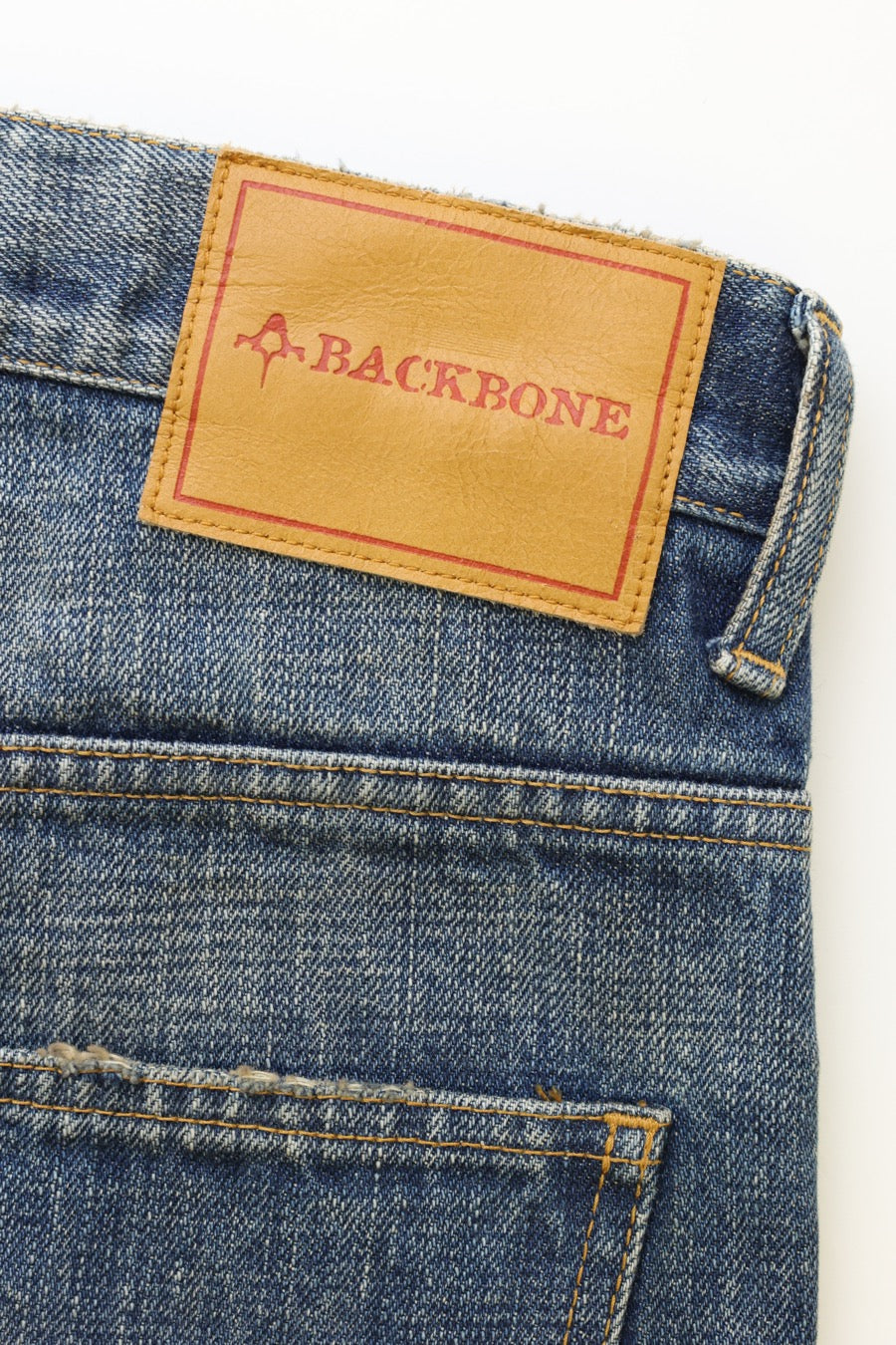 FADED INDIGO WIDE DENIM PANTS