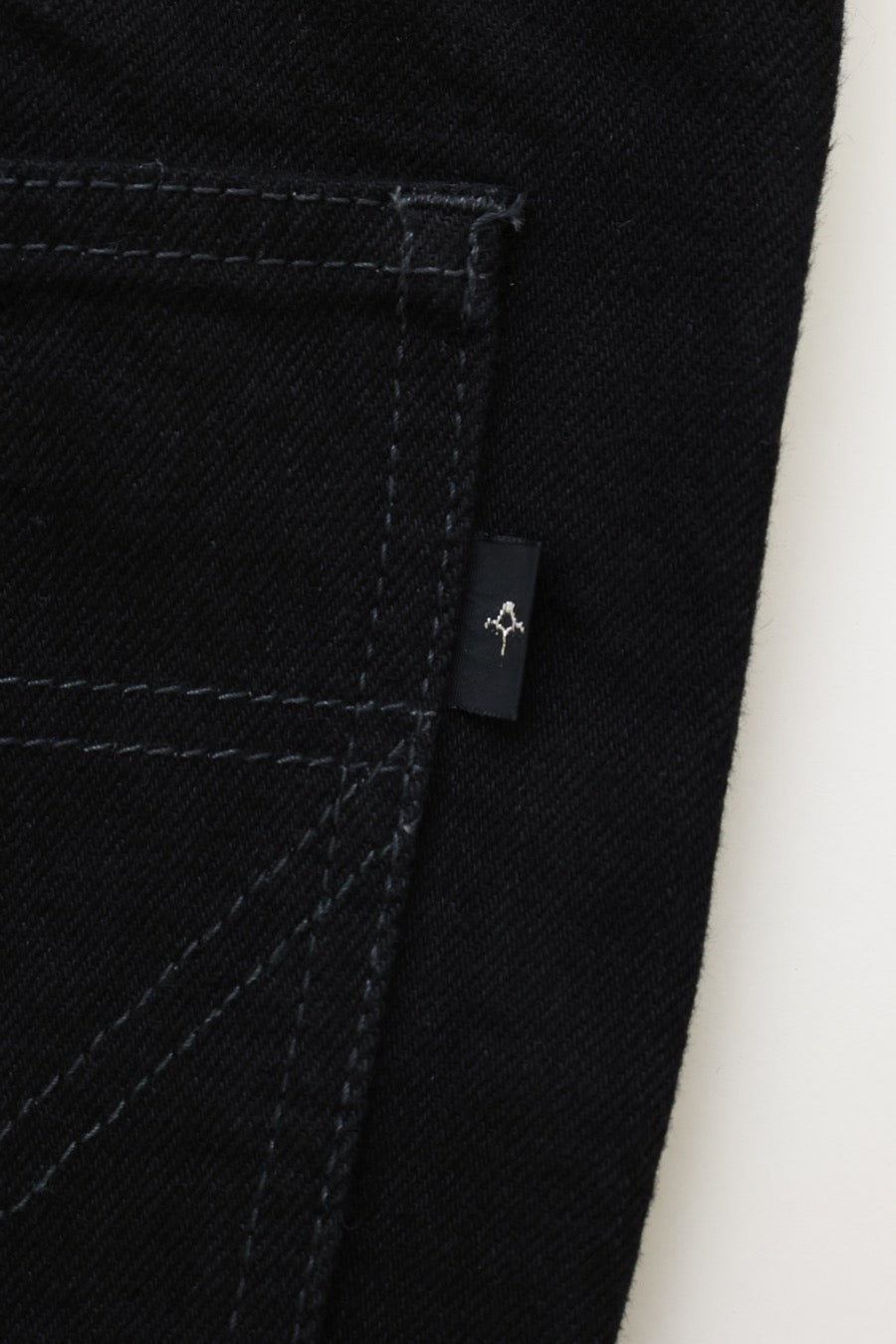BLACK DENIM FLAIRE PANTS