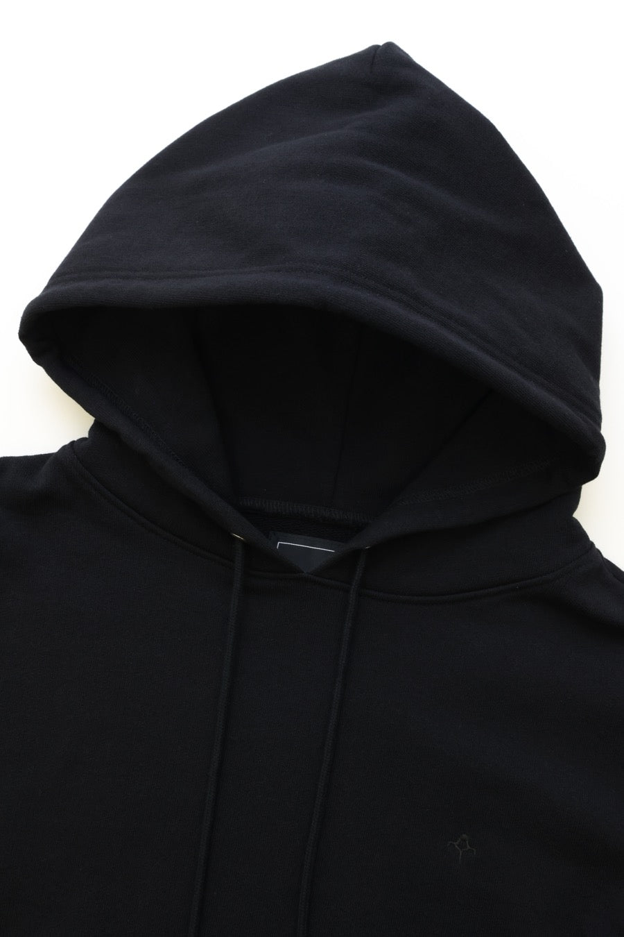 HEAVY COTTON SWEAT PULLOVER HOODIE BLACK