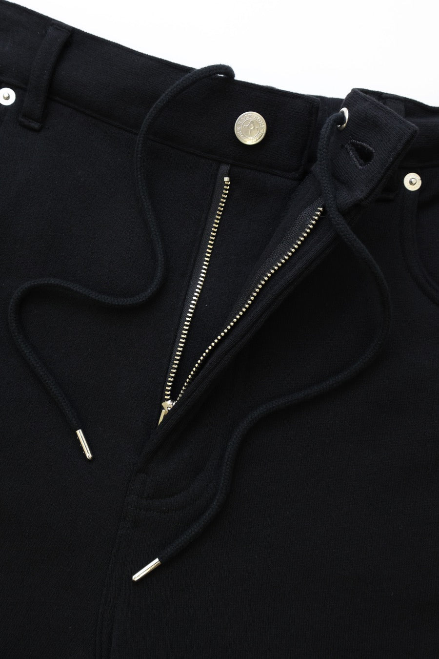 HEAVY COTTON 5-POCKET SWEAT PANTS BLACK