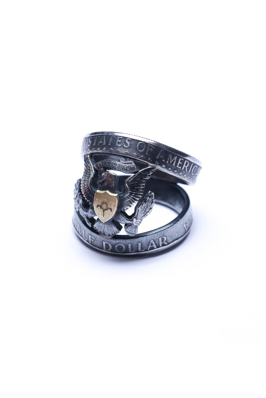 P.B.D. × BACKBONE EMBLEM COIN RING